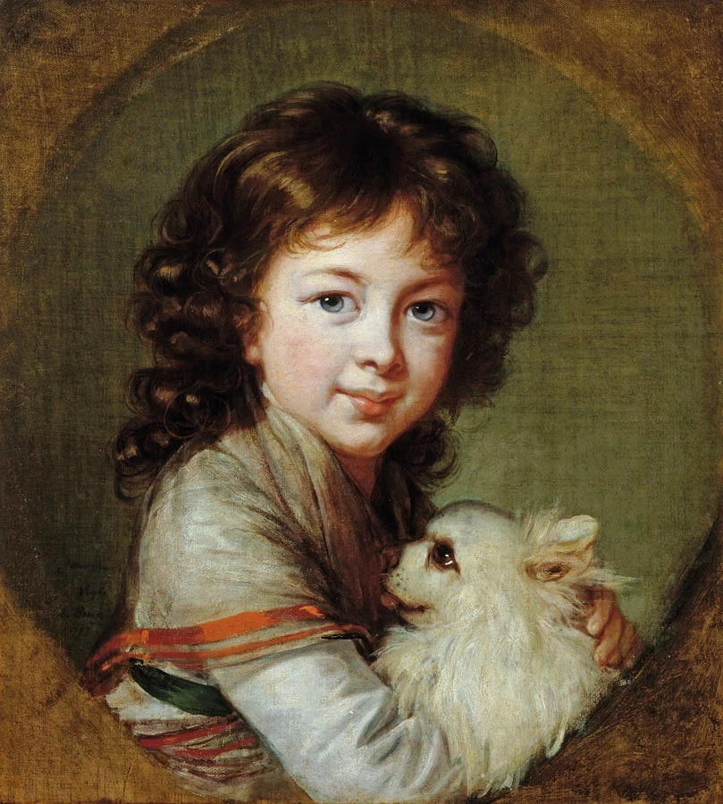 Ritratto di Elisabeth Isabelle Mniszech-National Gallery of Slovenia in Ljubljana